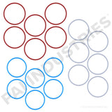 PAI 121190 CUMMINS N/A FUEL INJECTOR O-RING KIT (N14) (SET OF 6) (USA)