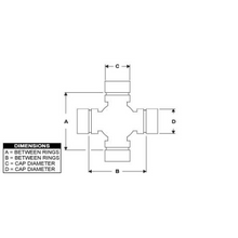 Load image into Gallery viewer, PAI EM59220 MACK 2104-5103X STEERING UNIVERSAL JOINT (1000) (5-103X, 5-170X)