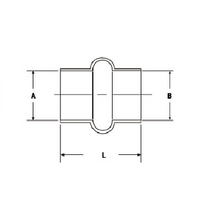 Cargar imagen en el visor de la galería, PAI 421043 NAVISTAR 675723C2 INLET HOSE (HUMP) (2.25&quot; ID x 2.00&quot; ID x 2.50&quot; L)