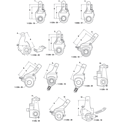 PAI EM50330A MACK 25QD261P2 SLACK ADJUSTER (ATTACHED CLEVIS)