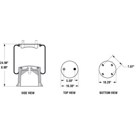 PAI FAS-0686 MACK 1R13038 AIR SPRING (MADE IN USA)