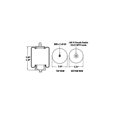 PAI 804259 MACK 227QS47M AIR SPRING (CXN / CXU) (1S5146