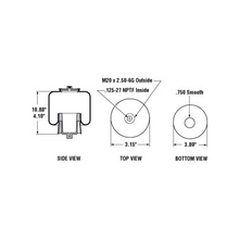 Load image into Gallery viewer, PAI 804262 MACK 227QS310BM CAB SUSPENSION AIR SPRING (1S6-026)