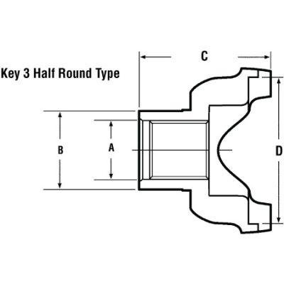 PAI BCY-6846 MACK 181MU51P41 HALF ROUND YOKE (1810) (46 TEETH)