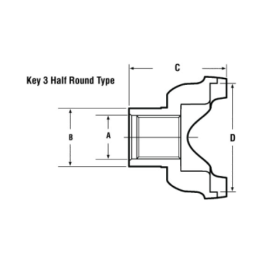 PAI BCY-7188 MACK 6.5432611 HALF ROUND YOKE (MADE IN USA)