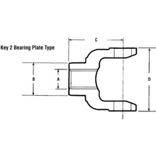 Load image into Gallery viewer, PAI BCY-7199 MACK / DANA 6.5-4-1891 BEARING PLATE DRIVE YOKE (1810)