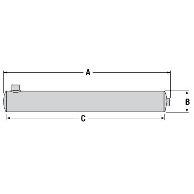 PAI EEM-1896 MACK 2ME3118 MUFFLER (4" INLET / 5" OUTLET) (DONALDSON M090823)