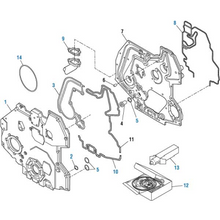 Load image into Gallery viewer, PACK OF 2 PAI 431259 NAVISTAR 1820416C3 FRONT COVER GASKET (MOLDED)