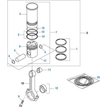 Load image into Gallery viewer, PAI 401017 NAVISTAR 1825689C92 CYLINDER KIT (W/O PISTON RINGS)