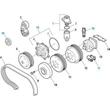 Load image into Gallery viewer, PAI 481832 NAVISTAR 1830256C93 THERMOSTAT KIT (190 DEG) (NON-VENTED)