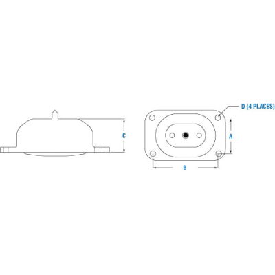 PAI 803973 MACK 20QL344M3 FRONT ENGINE MOUNT (E7 / E-TECH / ASET)