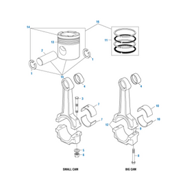 PACK OF 4 PAI 040015 CUMMINS 219153 CONNECTING ROD SCREW (MADE IN USA)