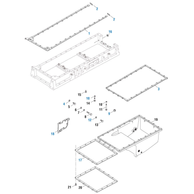PAI 131950 CUMMINS 3401970 OIL PAN ADAPTER GASKET (K) 