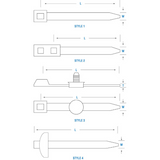 PACK OF 10 PAI 831044 MACK 48RU21253 CABLE TIE (980464)