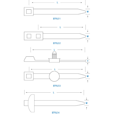 PACK OF 10 PAI 831119 MACK 48RU21224M CABLE TIE (25170732) (OEM)