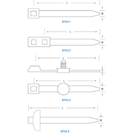 PACK OF 10 PAI 831047 MACK 980881 CABLE TIE (48RU3128M2) (OEM)