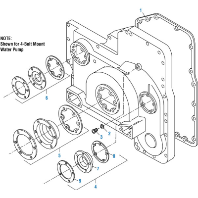 PAI 136168 CUMMINS 3801136 ACCESSORY DRIVE SEAL KIT (L10 NATURAL GAS)