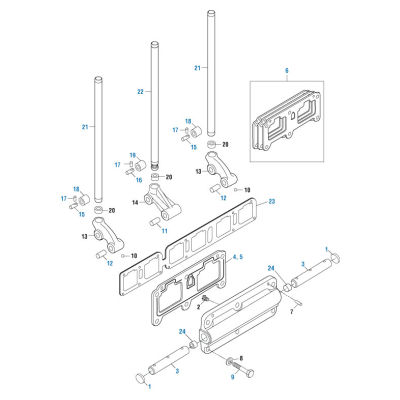 PAI 192077 CUMMINS 3046420 PUSHROD INTAKE AND EXHAUST (855)