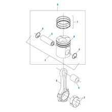 Load image into Gallery viewer, PAI 405050 NAVISTAR 1830949C92 PISTON RING SET (STD) (7.4 / 444) (USA)