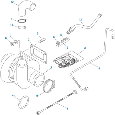 PAI 642040 DETROIT DIESEL 23519094 V-BAND CLAMP (4-1/2") (SERIES 60)