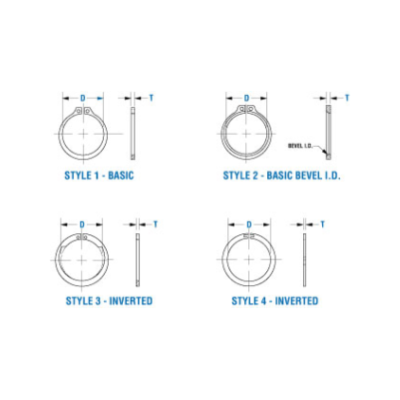 PACK OF 10 PAI GRI-2717 MACK 97AX225 RETAINING RING (MADE IN USA)