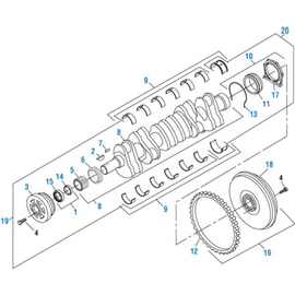PAI 470006 NAVISTAR 1830597C92 CRANKSHAFT (MADE IN USA)