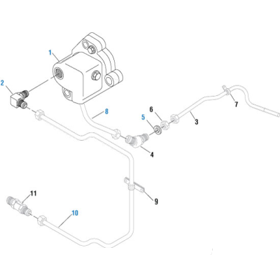 PAI 806727OEM MACK 186KD3283 OIL PUMP HOSE ASSEMBLY (T300) (OEM)