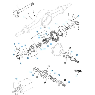 PAI 497170 NAVISTAR 1665327C91 DIFFERENTIAL CASE ASSEMBLY (MADE IN USA)