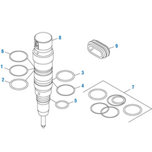 Cargar imagen en el visor de la galería, PAI 321348 CATERPILLAR 2974841 FUEL INJECTOR O-RING KIT (C7) (USA)