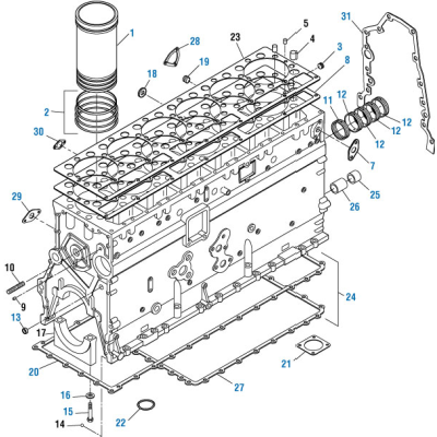 PAI 321227 CATERPILLAR 5P8768 CYLINDER LINER SEAL RING KIT (3300 / 3306) (USA)