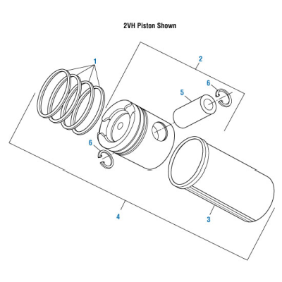 PAI EPR-1816 MACK 353GC280B PISTON RING SET (E6 / E7 / E-TECH / ASET) (LONG LIFE)