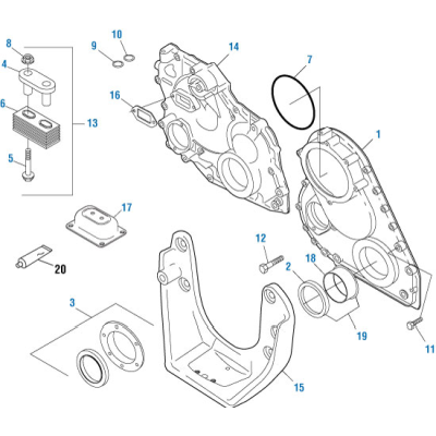 PAI 803973 MACK 20QL344M3 FRONT ENGINE MOUNT (E7 / E-TECH / ASET)
