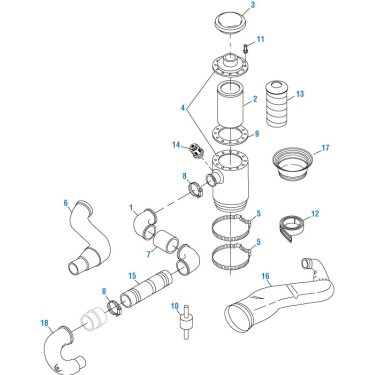 PAI FCA-5524 MACK 2MD4107 CANNISTER ASSEMBLY (25123536) (OEM) (MADE IN USA)