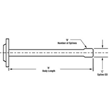 Load image into Gallery viewer, PAI BSH-6766 MACK 68KH49 FLANGED DRIVE AXLE (36-1/8&quot; L) (25122179)