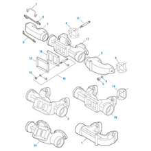 Charger l&#39;image dans la galerie, PAI EEX-2040 MACK 104GC343A REAR EXHAUST MANIFOLD (E6) (HORIZONTAL BOLT)