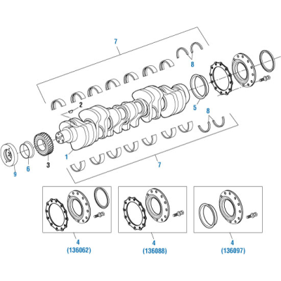 PAI 136097 CUMMINS 4089542 REAR CRANKSHAFT SEAL (L10 / M11 / ISM / QSM)