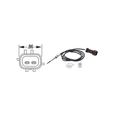 PAI 450625 NAVISTAR 2593753C92 EXHAUST TEMPERATURE SENSOR (DT466E / DT530E)