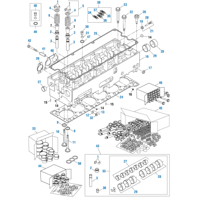 PAI 192177 CUMMINS 3686962 CYLINDER HEAD INJECTOR SLEEVE KIT