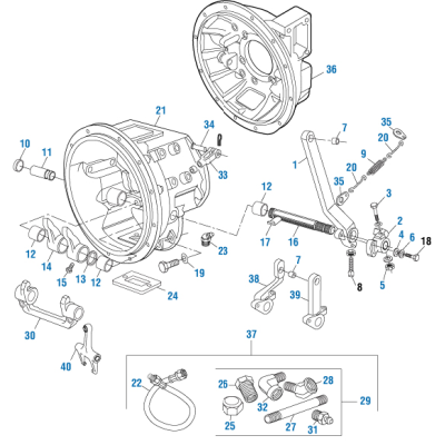PAI GBH-5344 FULLER A4348 BELL HOUSING FOR MACK ENGINES (MADE IN USA)