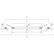 Load image into Gallery viewer, PAI 804309 MACK 7QH44M STEERING CROSS TUBE ASSEMBLY (49.00&quot; L.) (USA)