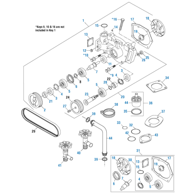 PAI 180909 CUMMINS 3050396 WATER PUMP IDLER SHAFT (855) (CURRENT) (USA)