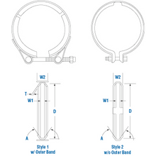 Load image into Gallery viewer, PAI ECL-1932 MACK 11ME241 V-BAND CLAMP (5-7/8&quot;) (9N1941, 2880483, 5290118)