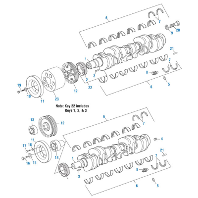 PAI 202010 CUMMINS 217321 VIBRATION DAMPER (NTC 335) (TAPERED NOSE)