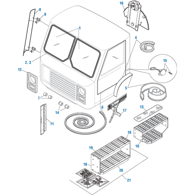 PAI 803860 MACK & VOLVO SIDE FRAME STEP KIT (MC / MR) (USA)