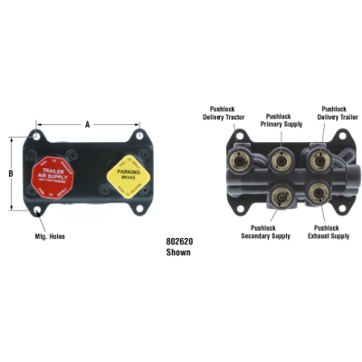 PAI EM57160 MACK 745800516 MV-3 CONTROL MODULE VALVE