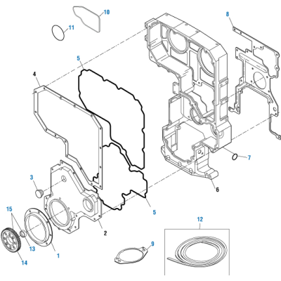 PAI 131853 CUMMINS 3687007 TIMING COVER GASKET (ISX 15) (3686589)