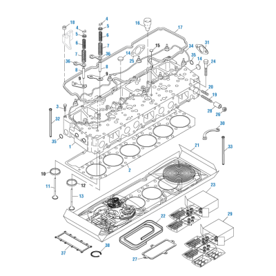 PAI 331411 CATERPILLAR 4174374 CYLINDER HEAD GASKET KIT (USA)
