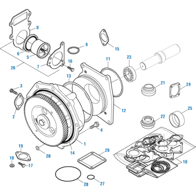 PAI 331370 CATERPILLAR 1282922 WATER PUMP GASKET KIT (USA)