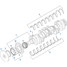 Load image into Gallery viewer, PAI 171658 CUMMINS 4925762 CRANKSHAFT (ISX) (3608889, 3681911, 3691444, 4330732, 4923646, 5440758) (USA)