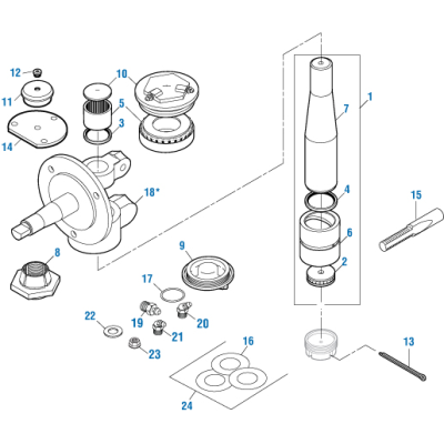 PAI ATB-9862 MACK 12QD44M UPPER THRUST BEARING (CXN / CXU) (3173772)